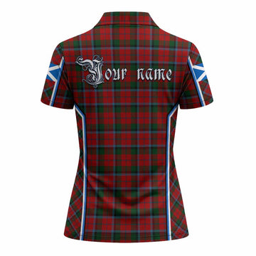 MacNaughton (McNaughton) Tartan Crest Women's Polo Shirt Scotland Coat of Arm Flag Style