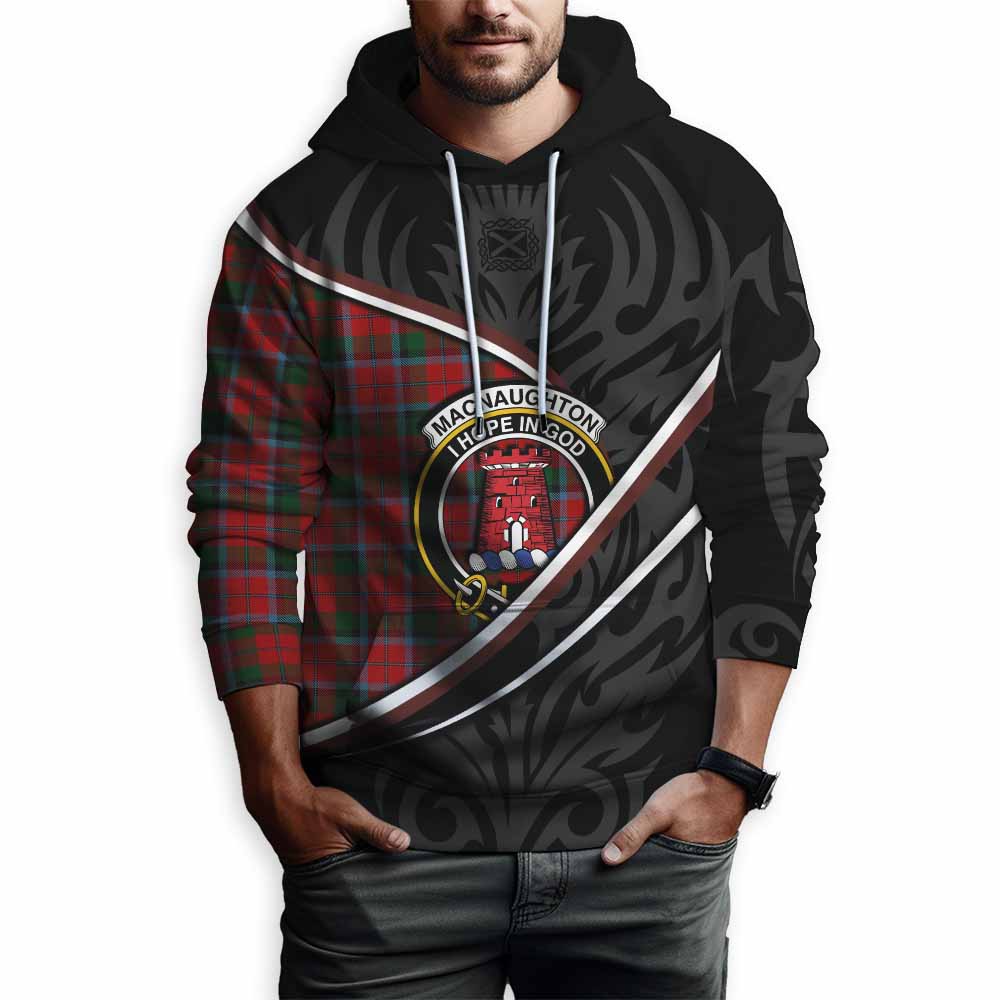 MacNaughton (McNaughton) Tartan Family Crest Hoodie Celtic Scottish Thistle Floral - Tartan Vibes Clothing