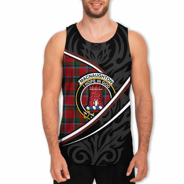 MacNaughton (McNaughton) Tartan Family Crest Men Tank Top Celtic Scottish Thistle Floral