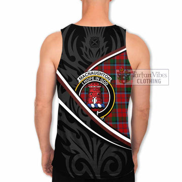 MacNaughton (McNaughton) Tartan Family Crest Men Tank Top Celtic Scottish Thistle Floral