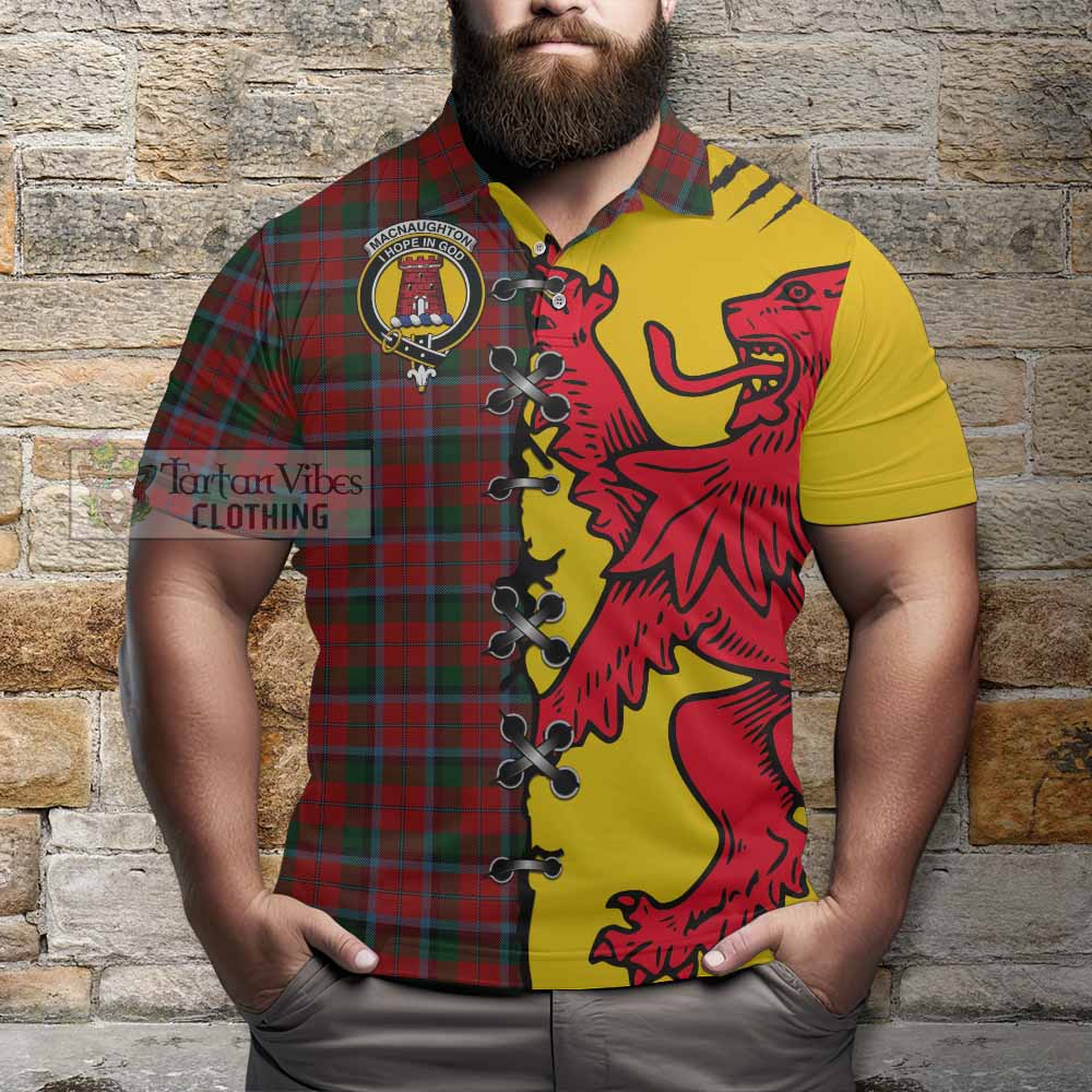 MacNaughton (McNaughton) Tartan Family Crest Polo Shirt Lion Rampant Honor - Tartan Vibes Clothing