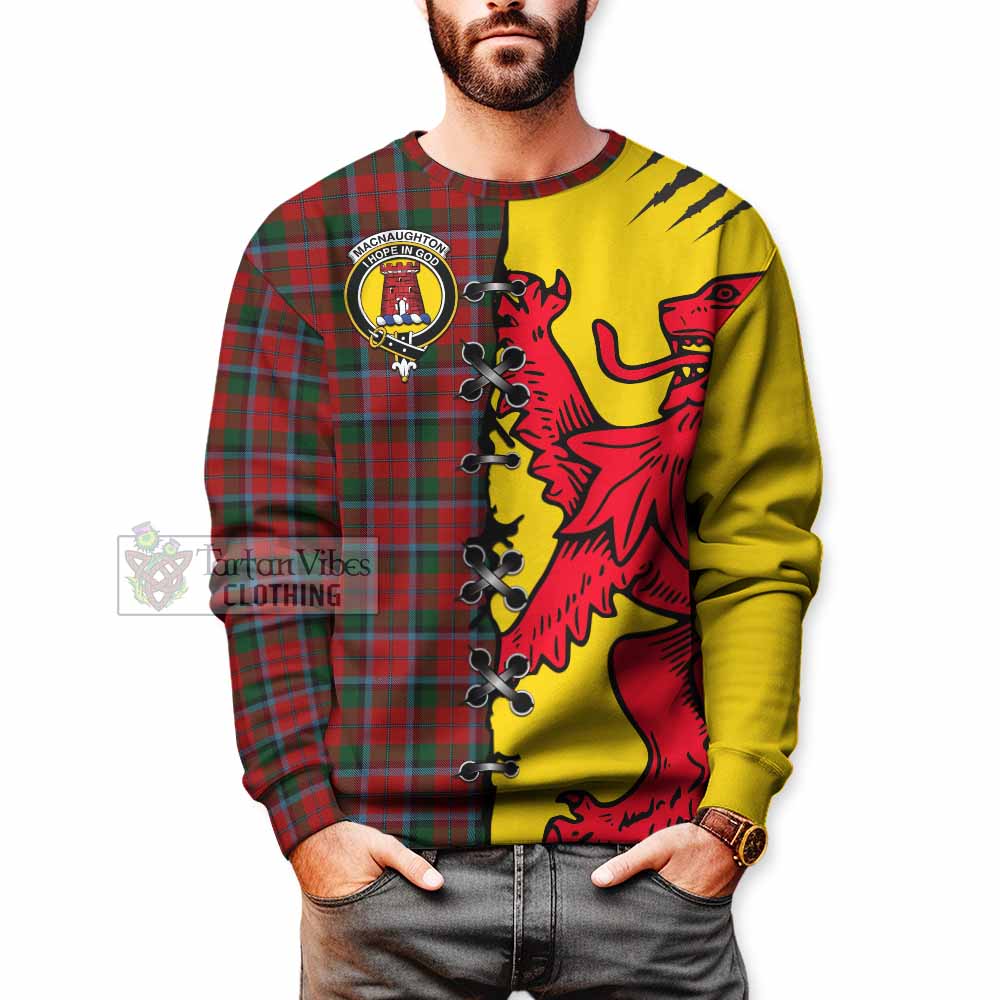 MacNaughton (McNaughton) Tartan Family Crest Sweatshirt Lion Rampant Honor - Tartan Vibes Clothing