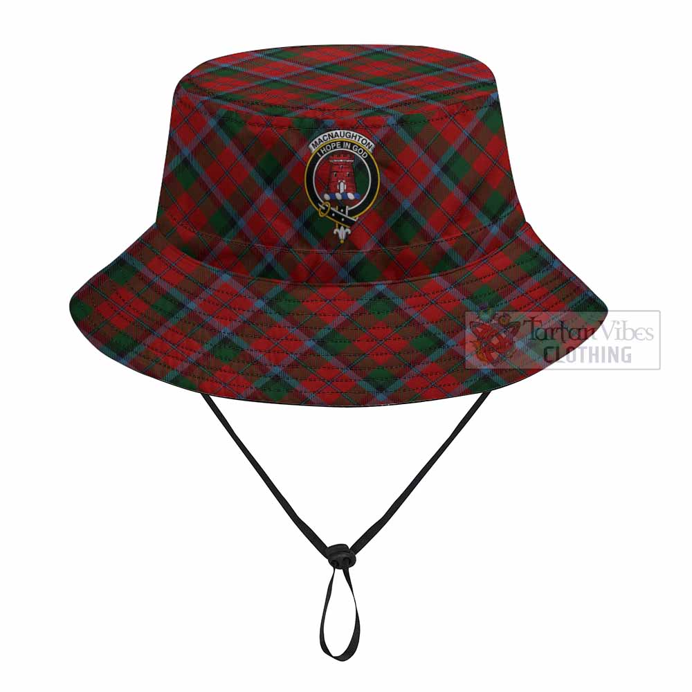 MacNaughton (McNaughton) Tartan Fishing Hat with Family Crest