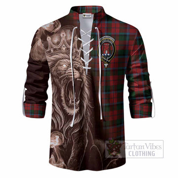 MacNaughton (McNaughton) Tartan Ghillie Shirt Roaring Lion Heritage