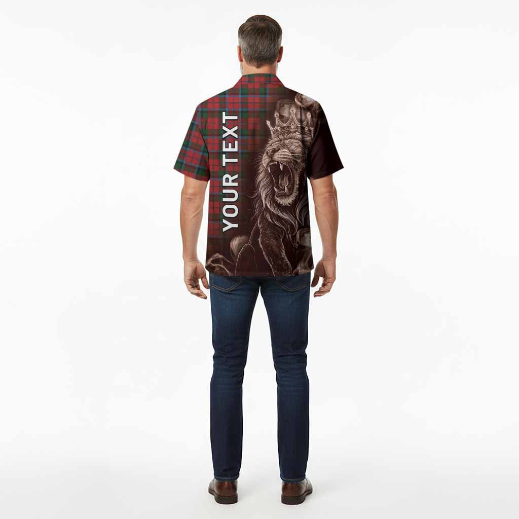 MacNaughton (McNaughton) Tartan Hawaiian Shirt Roaring Lion Heritage