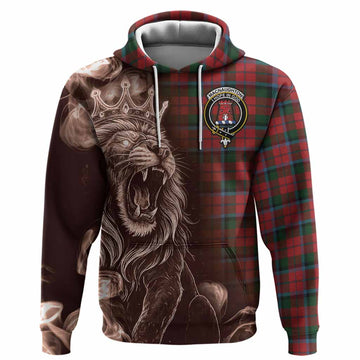 MacNaughton (McNaughton) Tartan Hoodie Roaring Lion Heritage