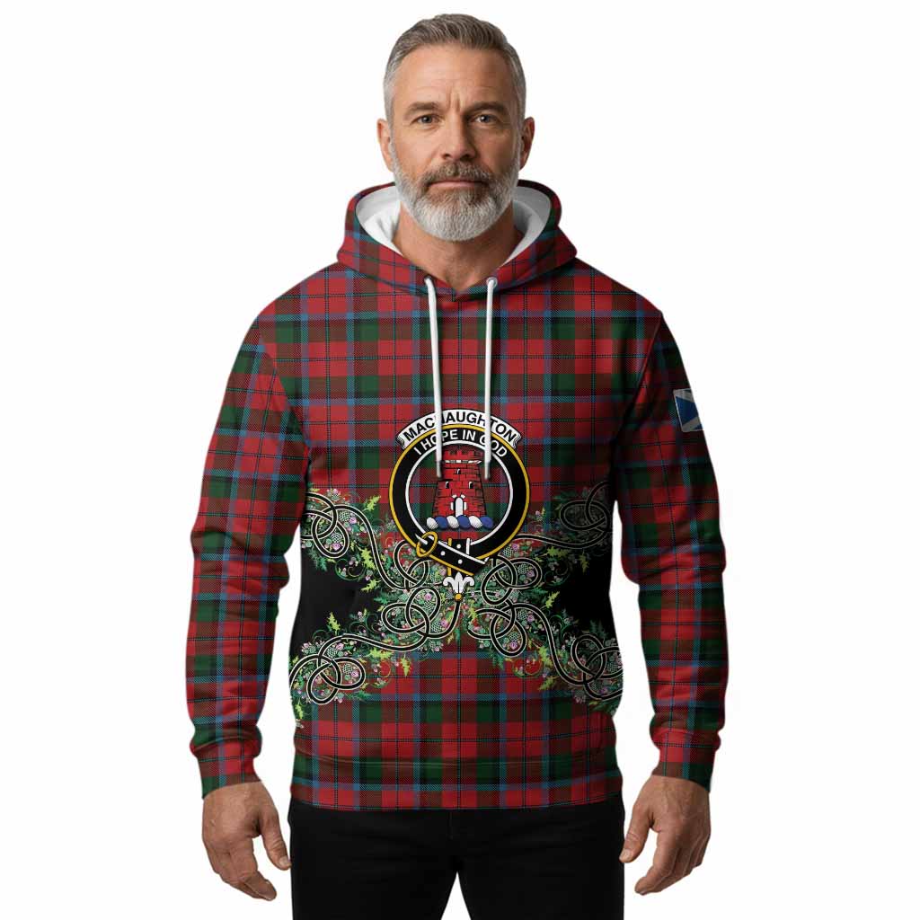 MacNaughton (McNaughton) Tartan Hoodie Thistle Scottish Spirit