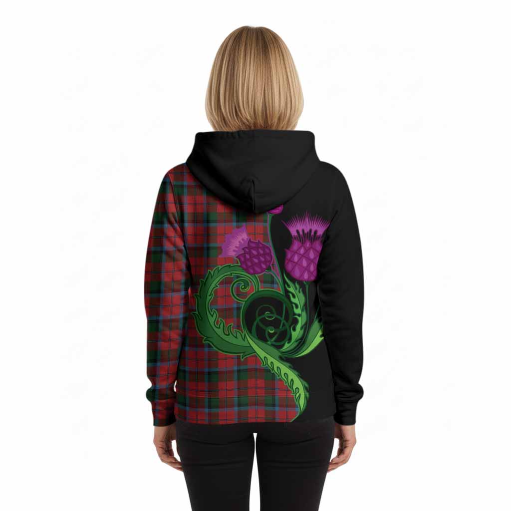 MacNaughton (McNaughton) Tartan Hoodie Traditional Scottish Thistle