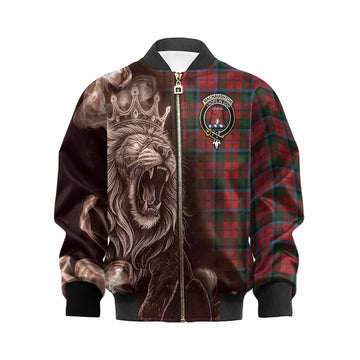 MacNaughton (McNaughton) Tartan Kid Bomber Jacket Roaring Lion Heritage