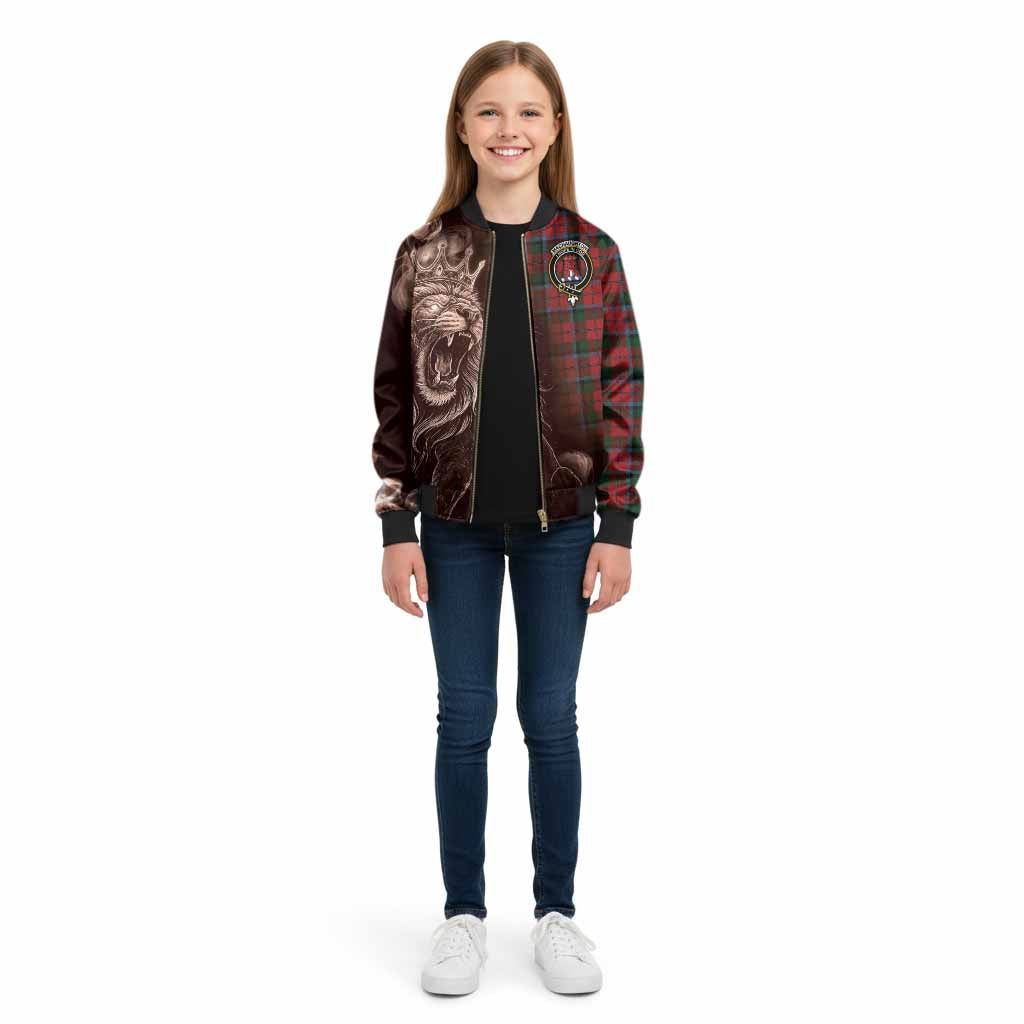 MacNaughton (McNaughton) Tartan Kid Bomber Jacket Roaring Lion Heritage