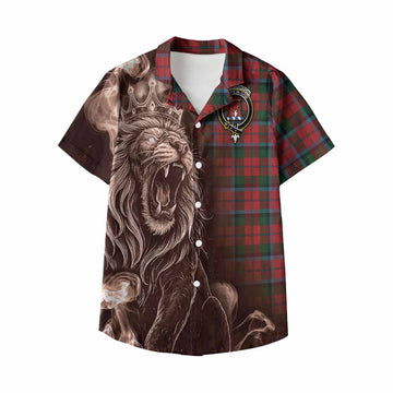 MacNaughton (McNaughton) Tartan Kid Hawaiian Shirt Roaring Lion Heritage