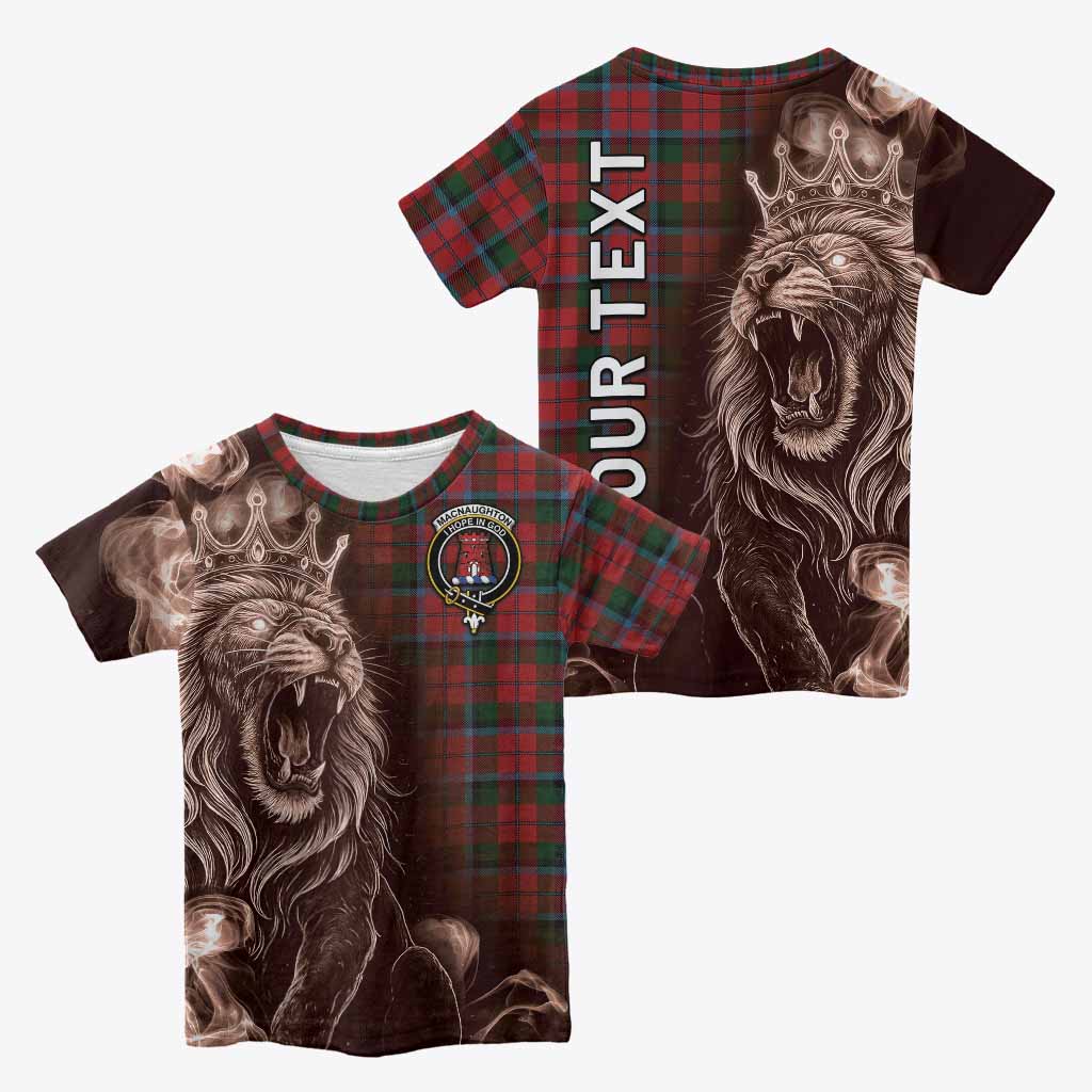 MacNaughton (McNaughton) Tartan Kid T-shirt Roaring Lion Heritage