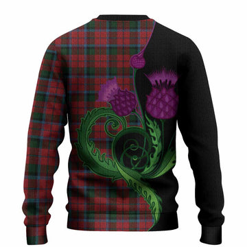 MacNaughton (McNaughton) Tartan Knitted Sweater Traditional Scottish Thistle
