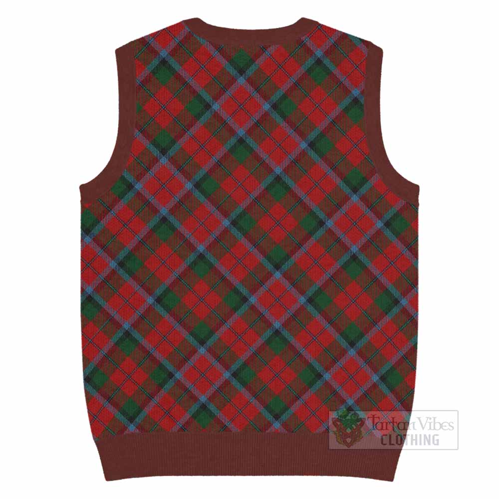 MacNaughton (McNaughton) Tartan  Knitted V-Neck Vest Cross Style
