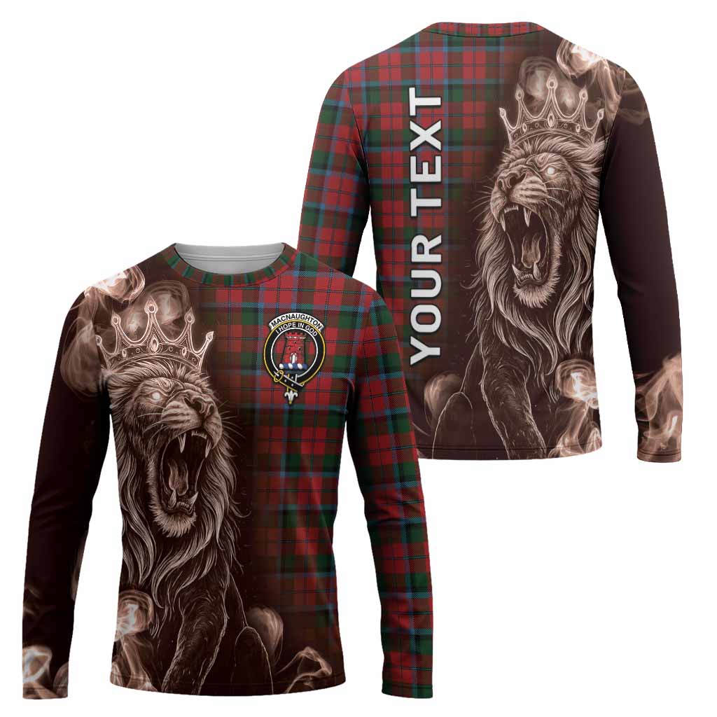 MacNaughton (McNaughton) Tartan Long Sleeve T-Shirt Roaring Lion Heritage
