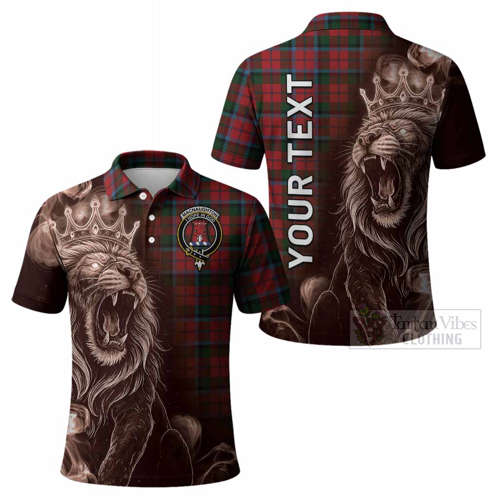 MacNaughton (McNaughton) Tartan Polo Shirt Roaring Lion Heritage