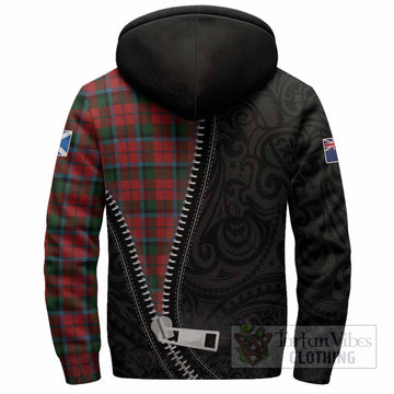MacNaughton (McNaughton) Tartan Sherpa Hoodie New Zealand Pattern Unique Zipper Stylized
