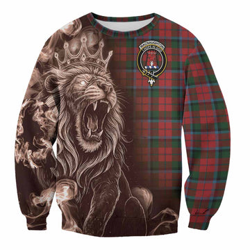 MacNaughton (McNaughton) Tartan Sweatshirt Roaring Lion Heritage
