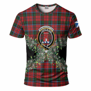 MacNaughton (McNaughton) Tartan T-Shirt Thistle Scottish Spirit