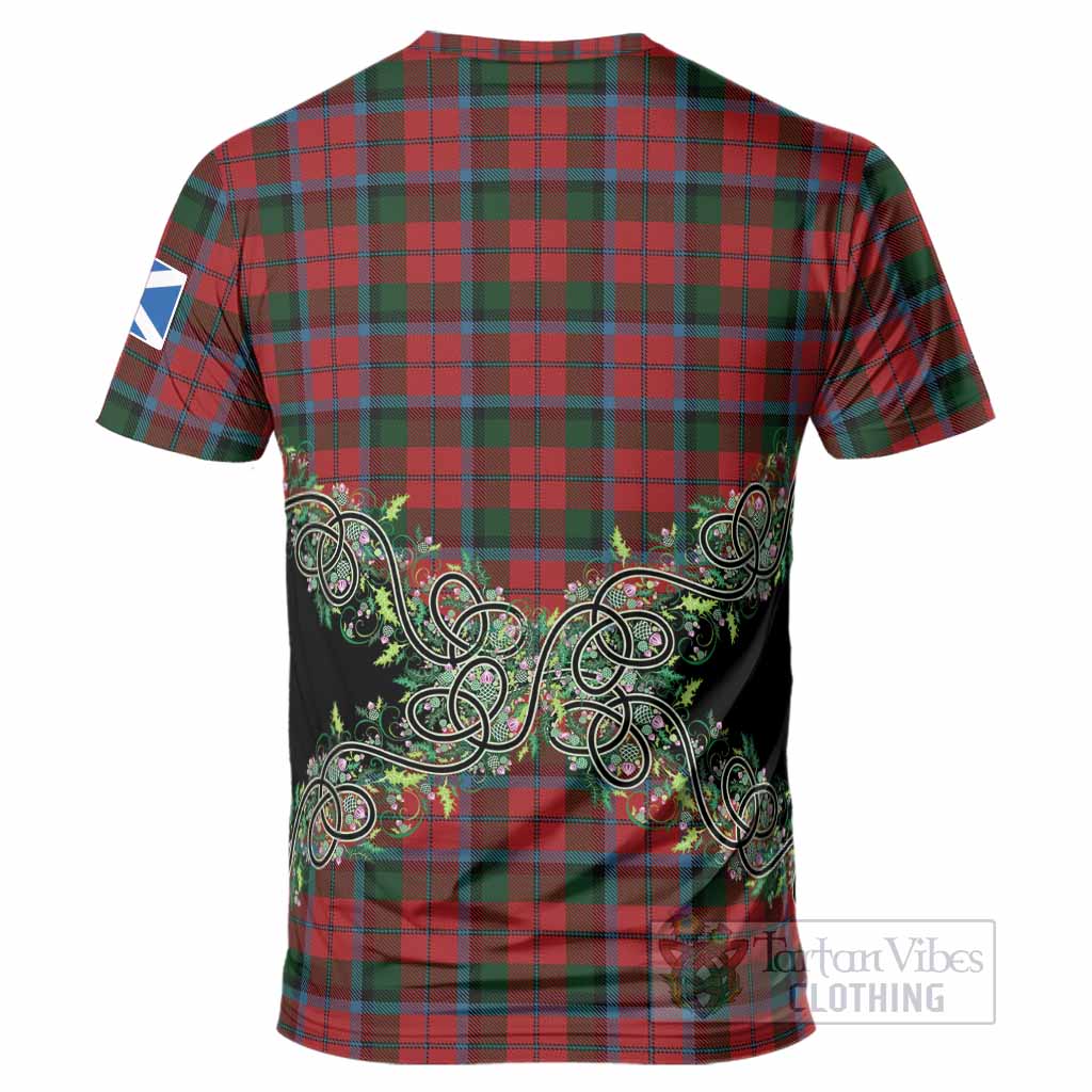 MacNaughton (McNaughton) Tartan T-Shirt Thistle Scottish Spirit
