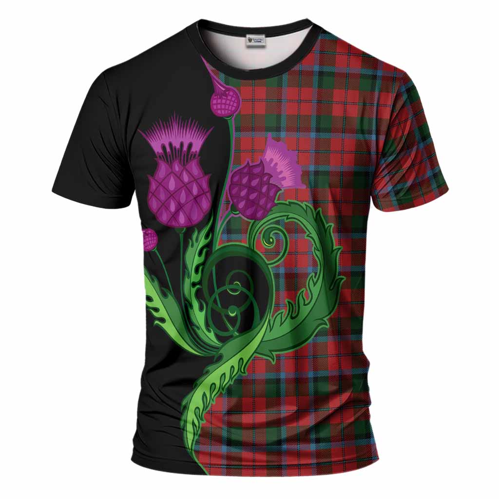 MacNaughton (McNaughton) Tartan T-Shirt Traditional Scottish Thistle