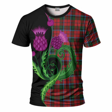 MacNaughton (McNaughton) Tartan T-Shirt Traditional Scottish Thistle