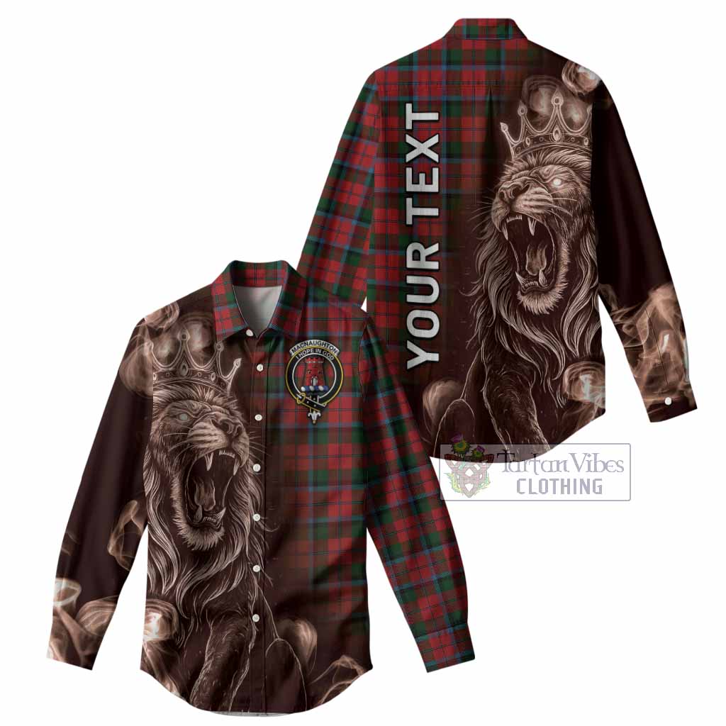 MacNaughton (McNaughton) Tartan Women Casual Shirt Roaring Lion Heritage