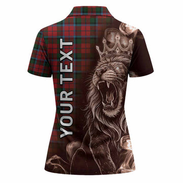 MacNaughton (McNaughton) Tartan Women Polo Shirt Roaring Lion Heritage