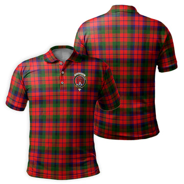 MacNaughton Modern Tartan Men's Polo Shirt with Family Crest