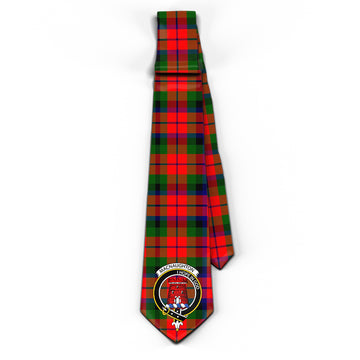 MacNaughton Modern Tartan Classic Necktie with Family Crest