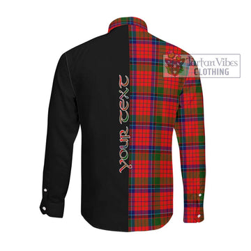 MacNeacail of Scorrybreac Tartan Long Sleeve Button Shirt with Family Crest and Half Of Me Style Men's Shirt - Tartanvibesclothing Shop