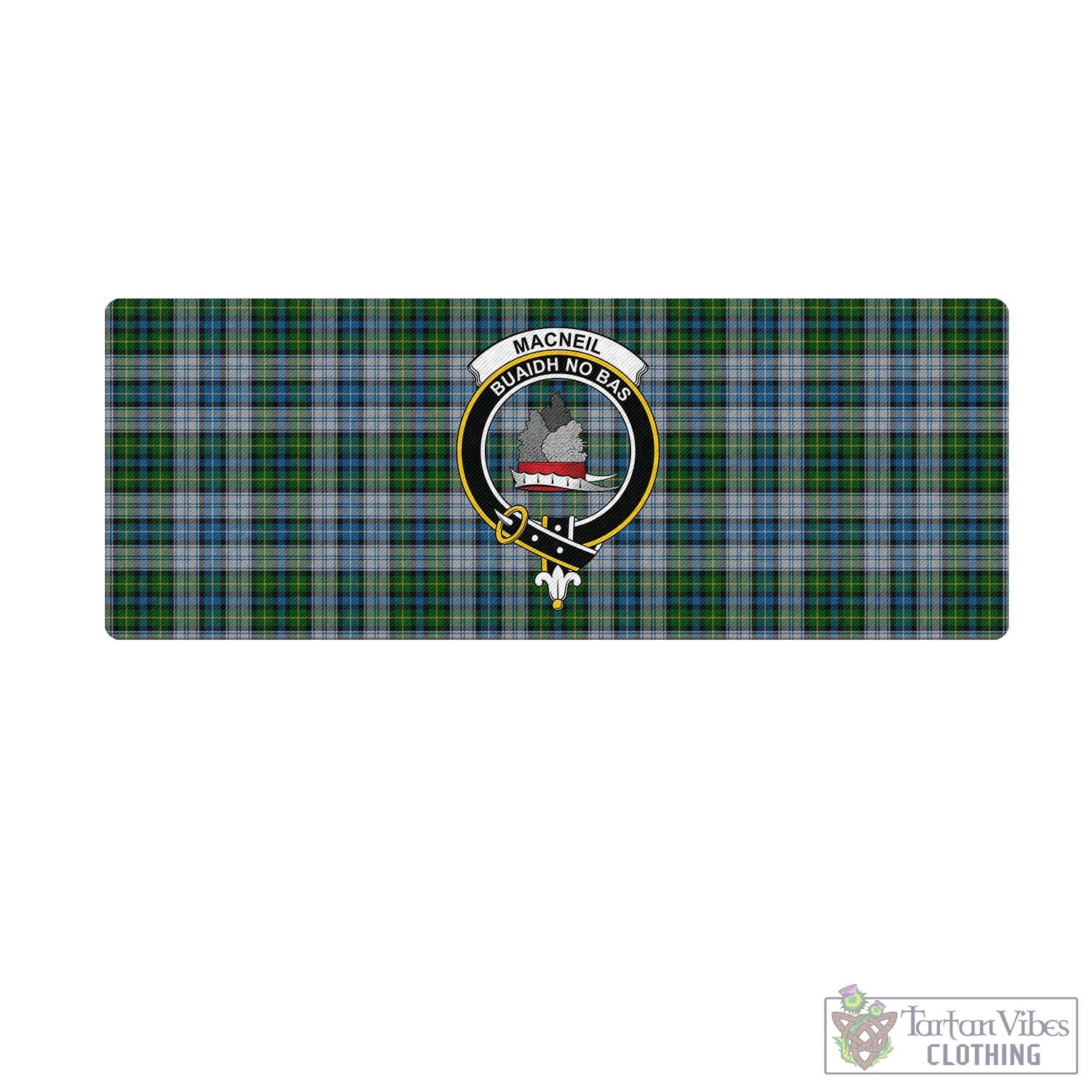 Tartan Vibes Clothing MacNeil Dress Tartan Mouse Pad with Family Crest