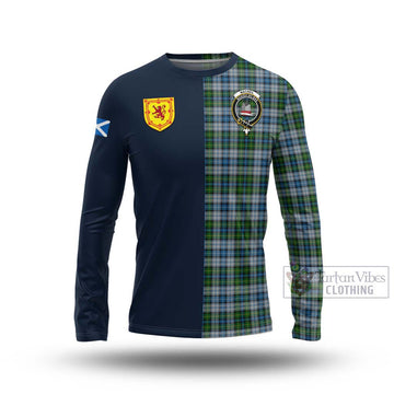 Tartan Vibes Clothing MacNeil Dress Tartan Long Sleeve T-Shirt with Scottish Lion Royal Arm Half Style