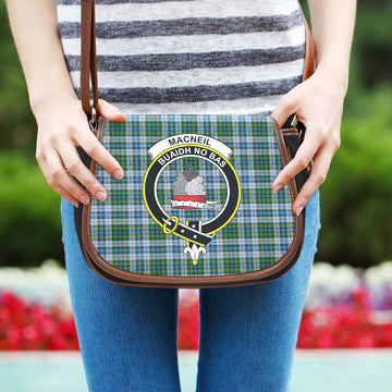 MacNeil (McNeil) Tartan Saddle Bag with Family Crest