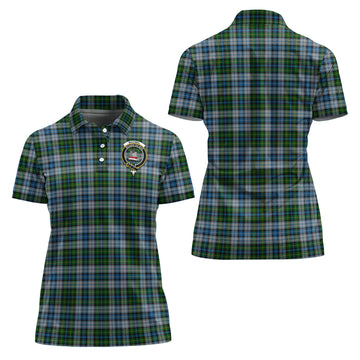 MacNeil (McNeil) Tartan Polo Shirt with Family Crest For Women