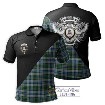 MacNeil (McNeil) Tartan Polo Shirt with Family Crest and Military Logo Style Kid - Tartanvibesclothing Shop