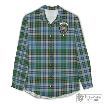 Tartan Vibes Clothing MacNeil Dress Tartan Womens Casual Shirt with Family Crest