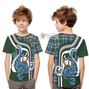 MacNeil (McNeil) Tartan Kid T-Shirt with Epic Bagpipe Style