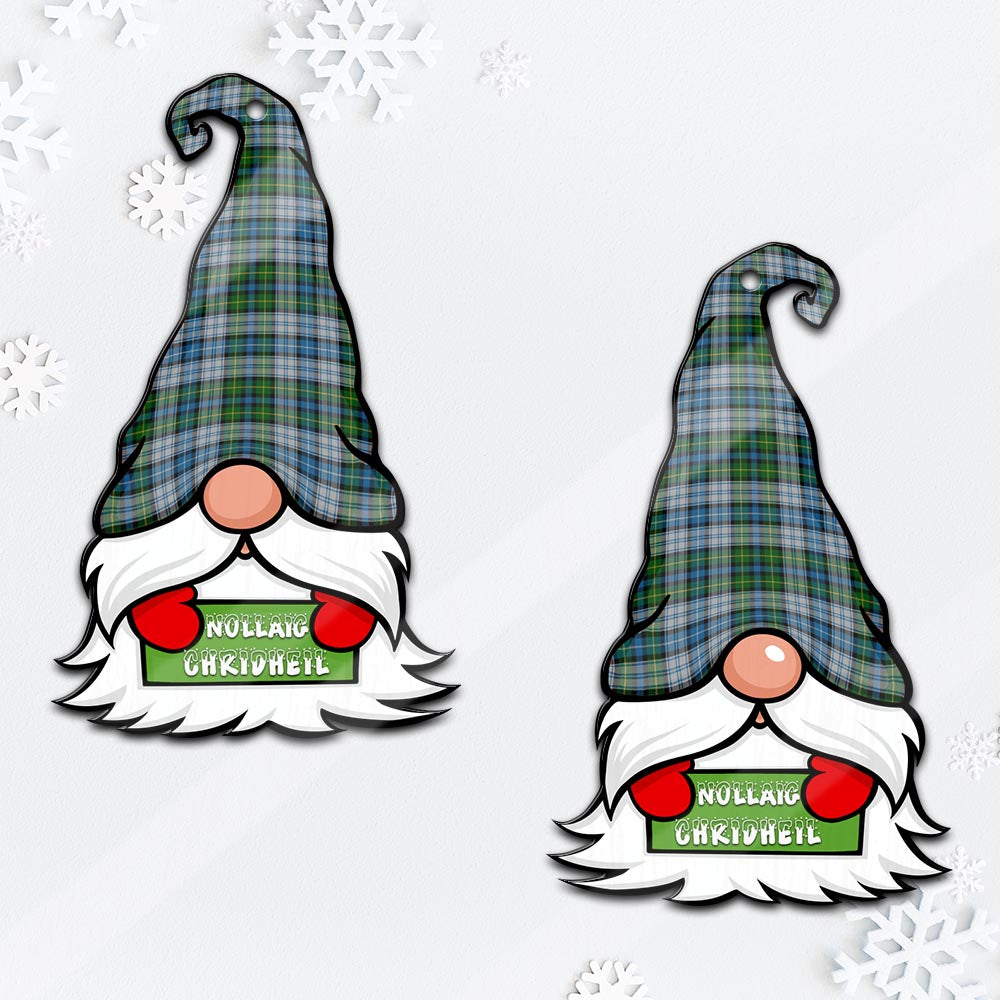 MacNeil (McNeil) Gnome Christmas Ornament with His Tartan Christmas Hat - Tartan Vibes Clothing