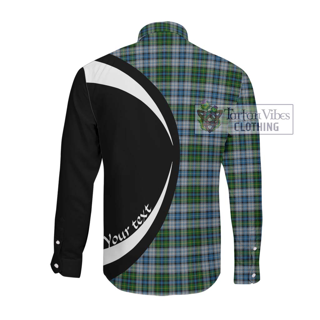 MacNeil (McNeil) Tartan Long Sleeve Button Up with Family Crest Circle Style Men's Shirt - Tartan Vibes Clothing