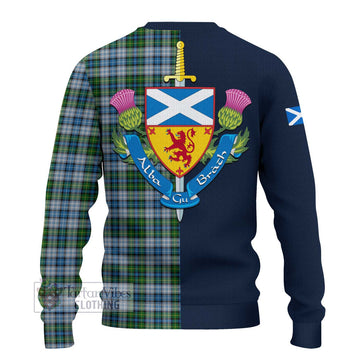 MacNeil (McNeil) Tartan Ugly Sweater Alba with Scottish Lion Royal Arm Half Style
