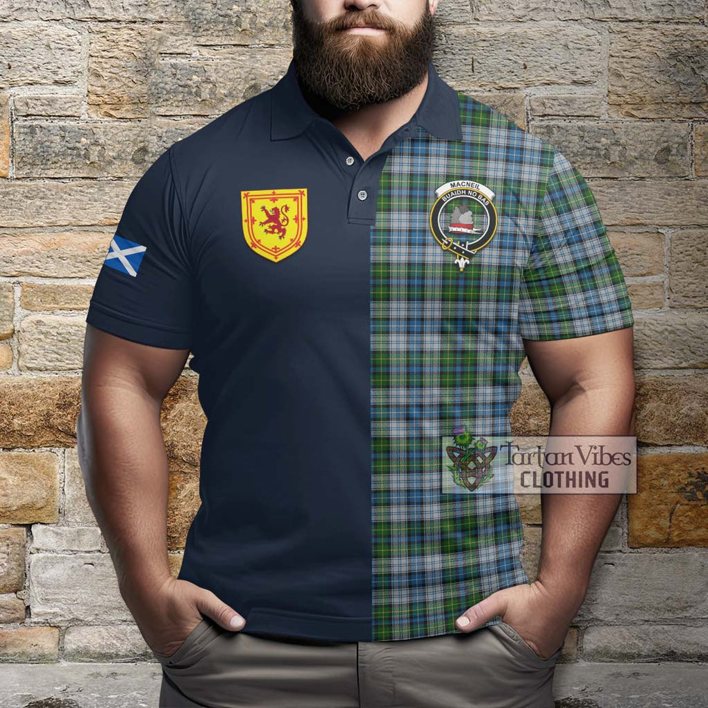 Tartan Vibes Clothing MacNeil Dress Tartan Polo Shirt with Scottish Lion Royal Arm Half Style