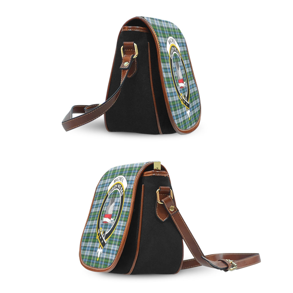 MacNeil (McNeil) Tartan Saddle Bag with Family Crest - Tartan Vibes Clothing