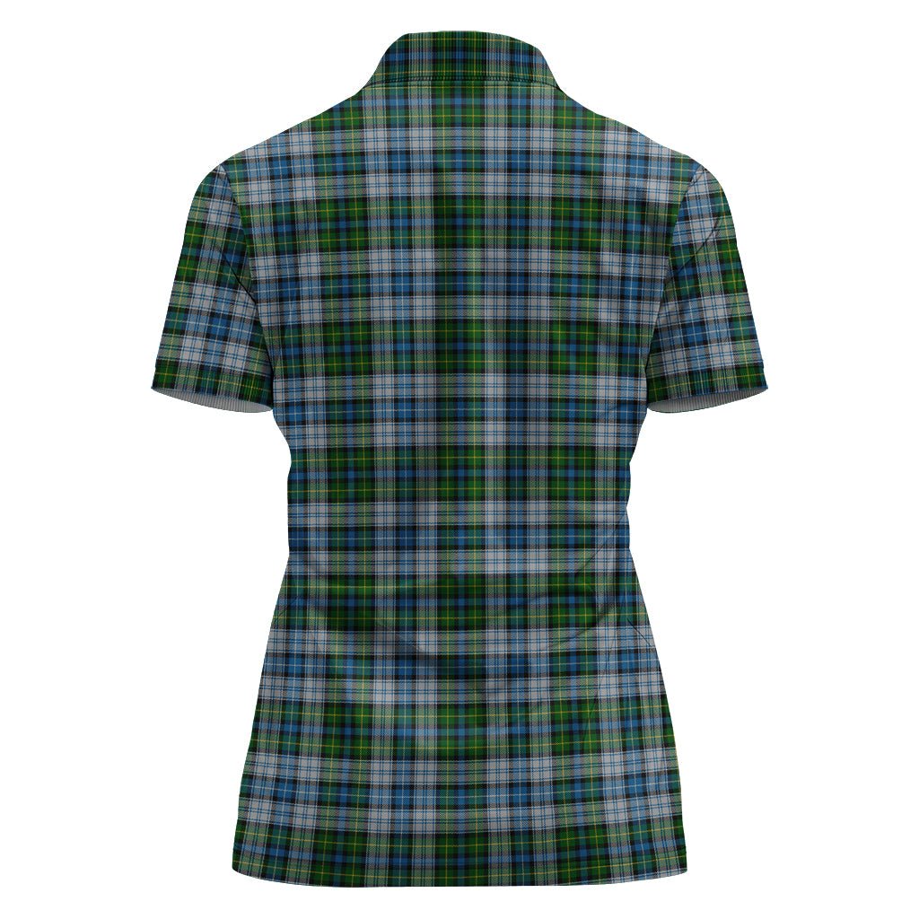 MacNeil (McNeil) Tartan Polo Shirt with Family Crest For Women - Tartan Vibes Clothing