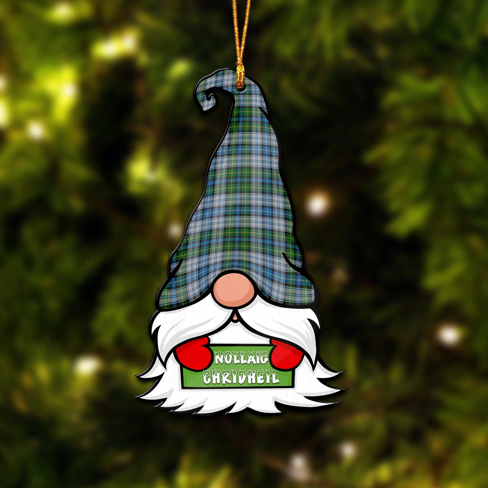 MacNeil (McNeil) Gnome Christmas Ornament with His Tartan Christmas Hat - Tartan Vibes Clothing