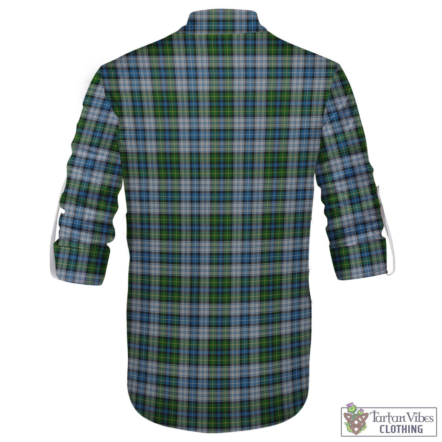 Tartan Vibes Clothing MacNeil Dress Tartan Men's Scottish Traditional Jacobite Ghillie Kilt Shirt