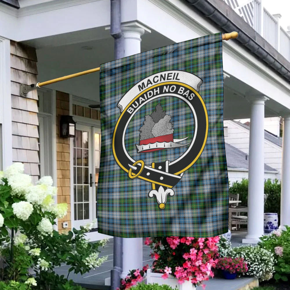MacNeil (McNeil) Tartan Flag with Family Crest - Tartan Vibes Clothing