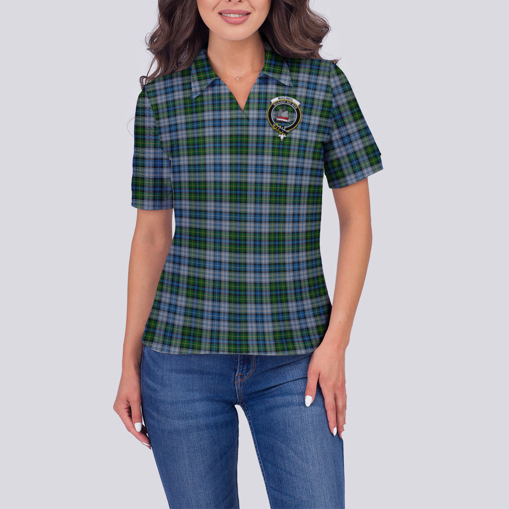 MacNeil (McNeil) Tartan Polo Shirt with Family Crest For Women - Tartan Vibes Clothing
