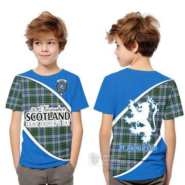 MacNeil (McNeil) Family Crest Tartan Kid T-Shirt Celebrate Saint Andrew's Day in Style
