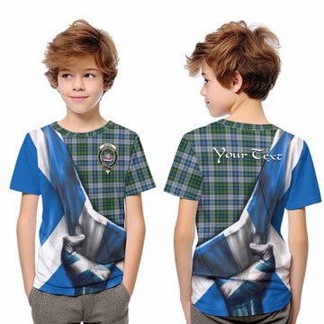 MacNeil (McNeil) Tartan Kid T-Shirt with Family Crest Scotland Patriotic Style